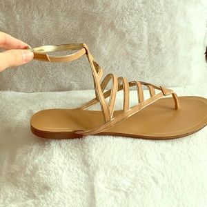 Banana Republic Sandals, Nude with Silver Sz 8.5